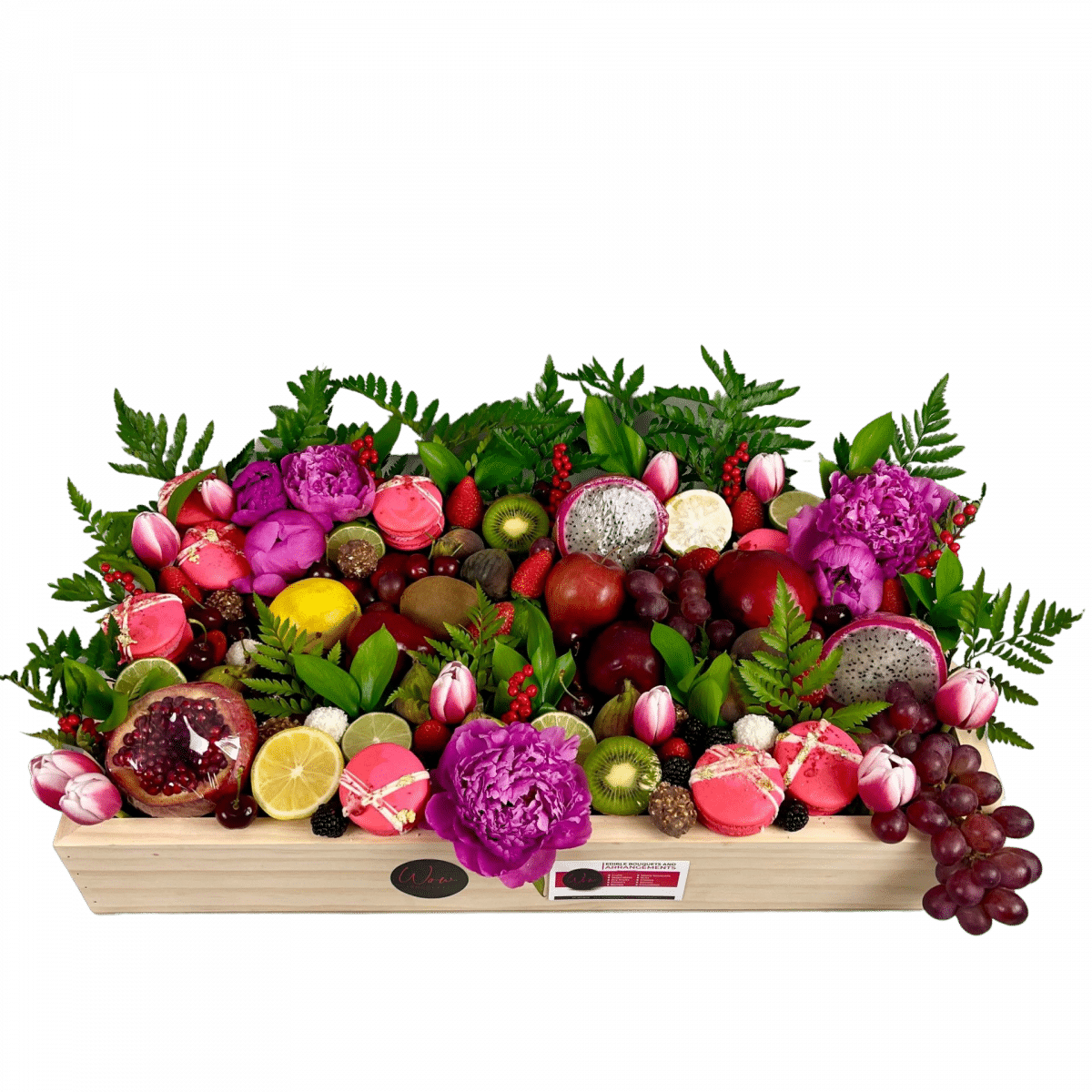 Macaron Tower Wow Bouquet Food & Floral Bouquets delivered the same