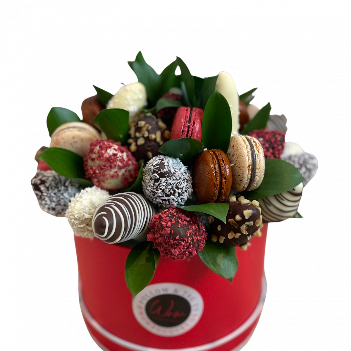 Chocolate Fruits Wow Bouquet Floral Arrangements delivered the same