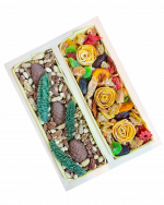 Healthy Box with dried fruits and variation of nuts
