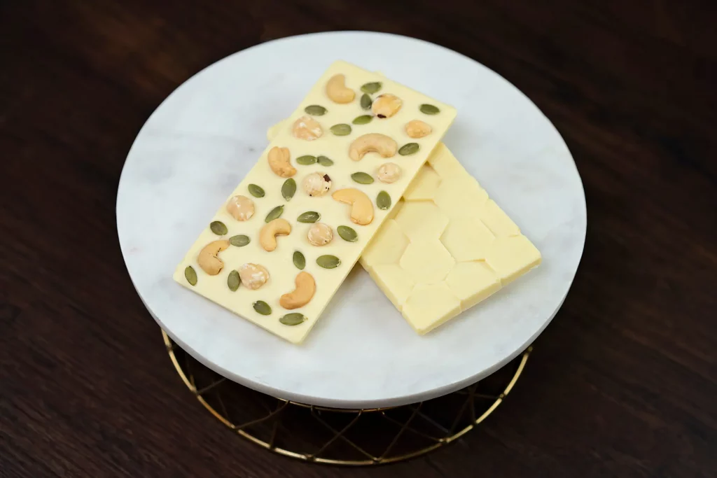 Premium Gourmet White Chocolate Bar with Cashews and Pumpkin Seeds by WOWBouquet
