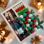 Christmas Gift Box featuring handcrafted chocolate-covered delights