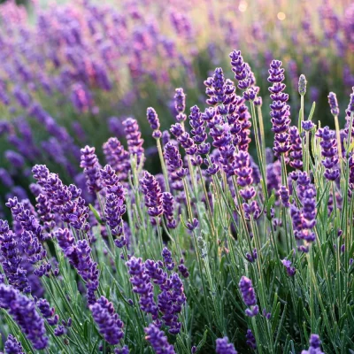 Close-up of lavender sprigs, a favorite flower for relaxation and beauty.