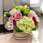 Fresh pastel flower gift arrangement with soft tones – NJ & NYC