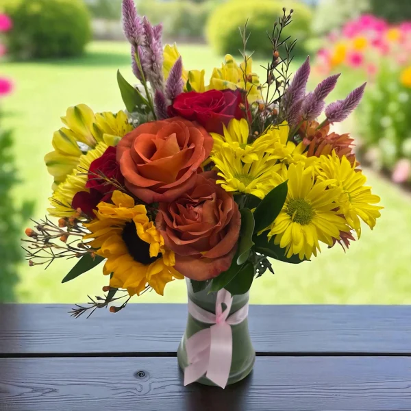 Roses and Daisies Bouquet for same-day delivery in NJ