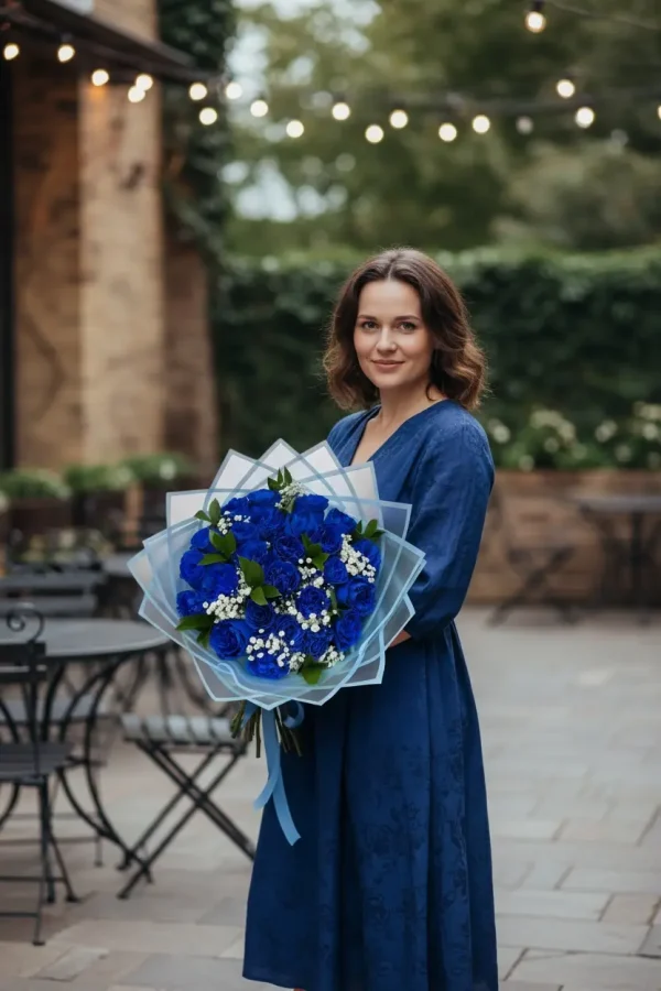 Fresh blue rose flowers for special occasions in New Jersey