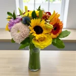 Colorful bouquet designed for vase flower delivery