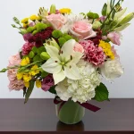 Full mixed flower arrangement designed for New York delivery